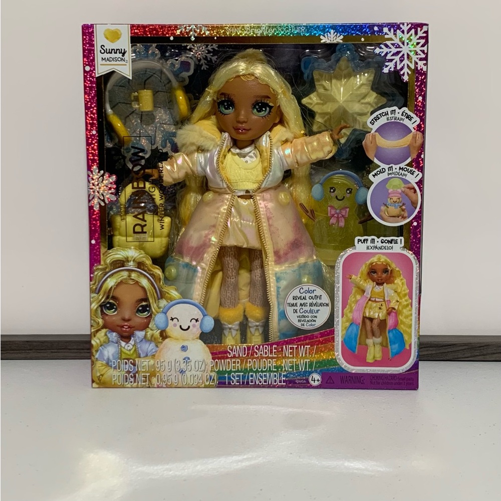 Rainbow High Winter Wonderland Sunny Madison Fashion Doll & Accessories-New